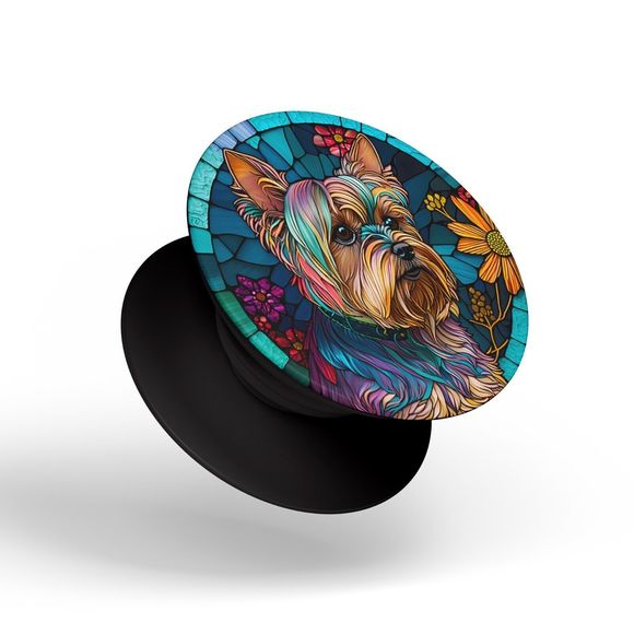 PopSockets Yorkie Yorkshire Terrier Dog Cell Phone for Women Swappable PopGrip - Picture 3 of 10